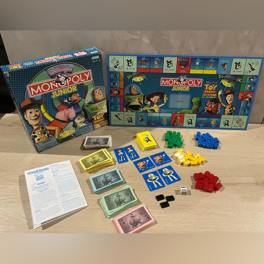 🌟 2002 Toy Story Monopoly Junior🌟 3/$20